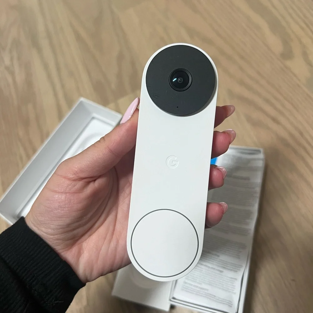 Google Nest Doorbell - (Wired, 2nd Gen) - Wired Video Doorbell Camera Snow